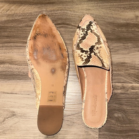 Madewell Snake Skin Mules - Picture 2 of 3